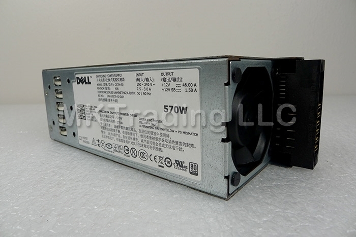 DELL POWEREDGE R710 570W POWER SUPPLY PSU - FU100