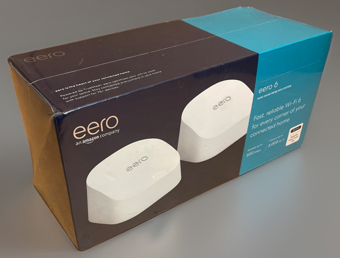 eero 6 Dual-Band Mesh WiFi 6 System | 2-Pack Wireless Router Extender New Sealed