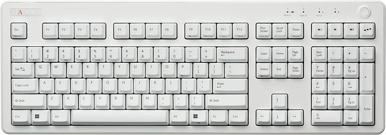 REALFORCE R3 Hybrid Full 45g US Layout White Keyboard R3HB21 Japan New
