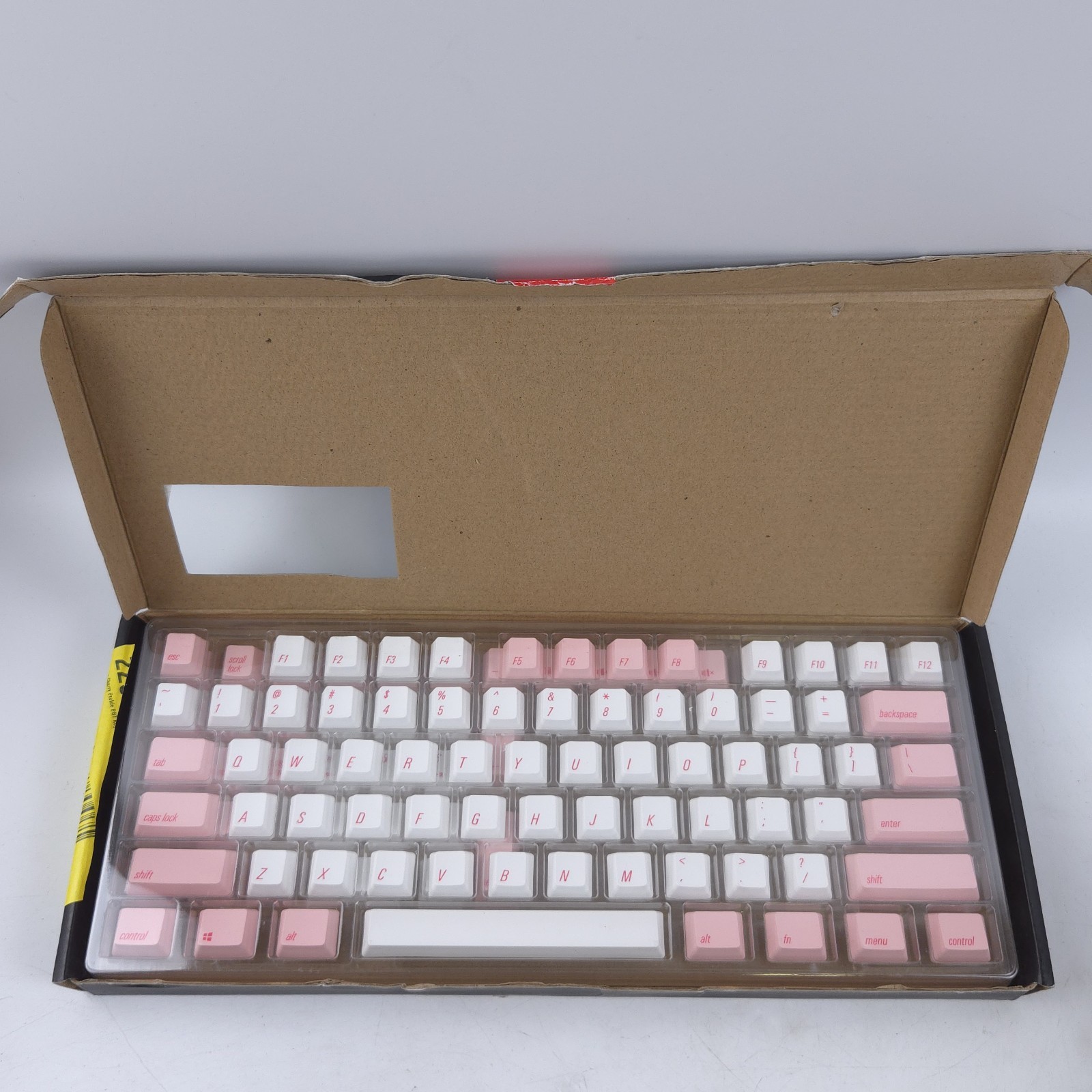 Pink White PBT Keycaps 108 Keys Pudding Keycap for Cherry MX Switch Mechanical 
