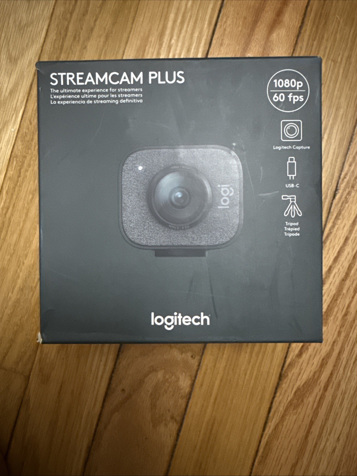 Logitech StreamCam Plus Web Cam w/ Tripod - 1080/60fps High Definition