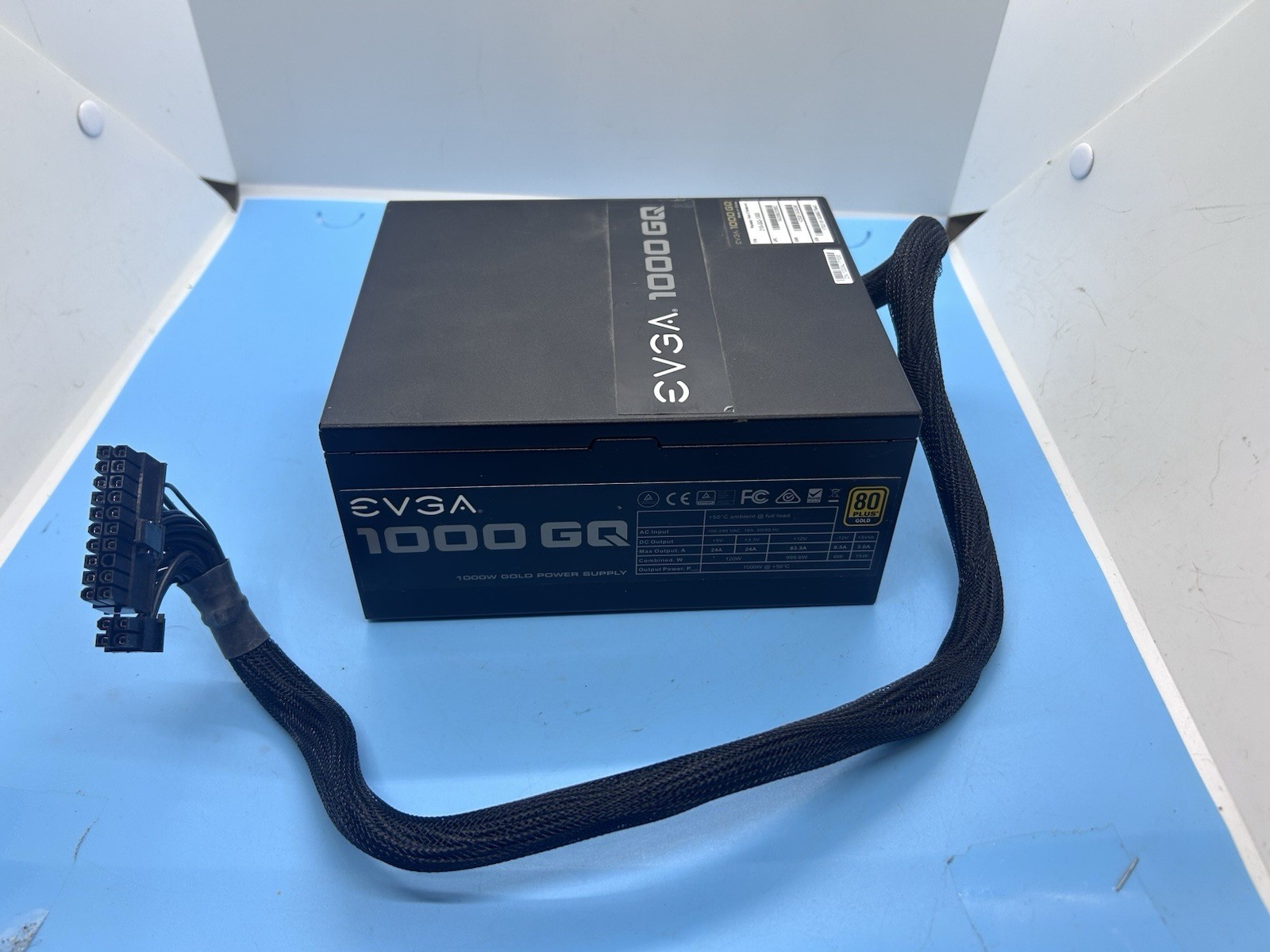 EVGA 1000 GQ 80 Plus Gold 1000W Modular Power Supply. Shown Item Only