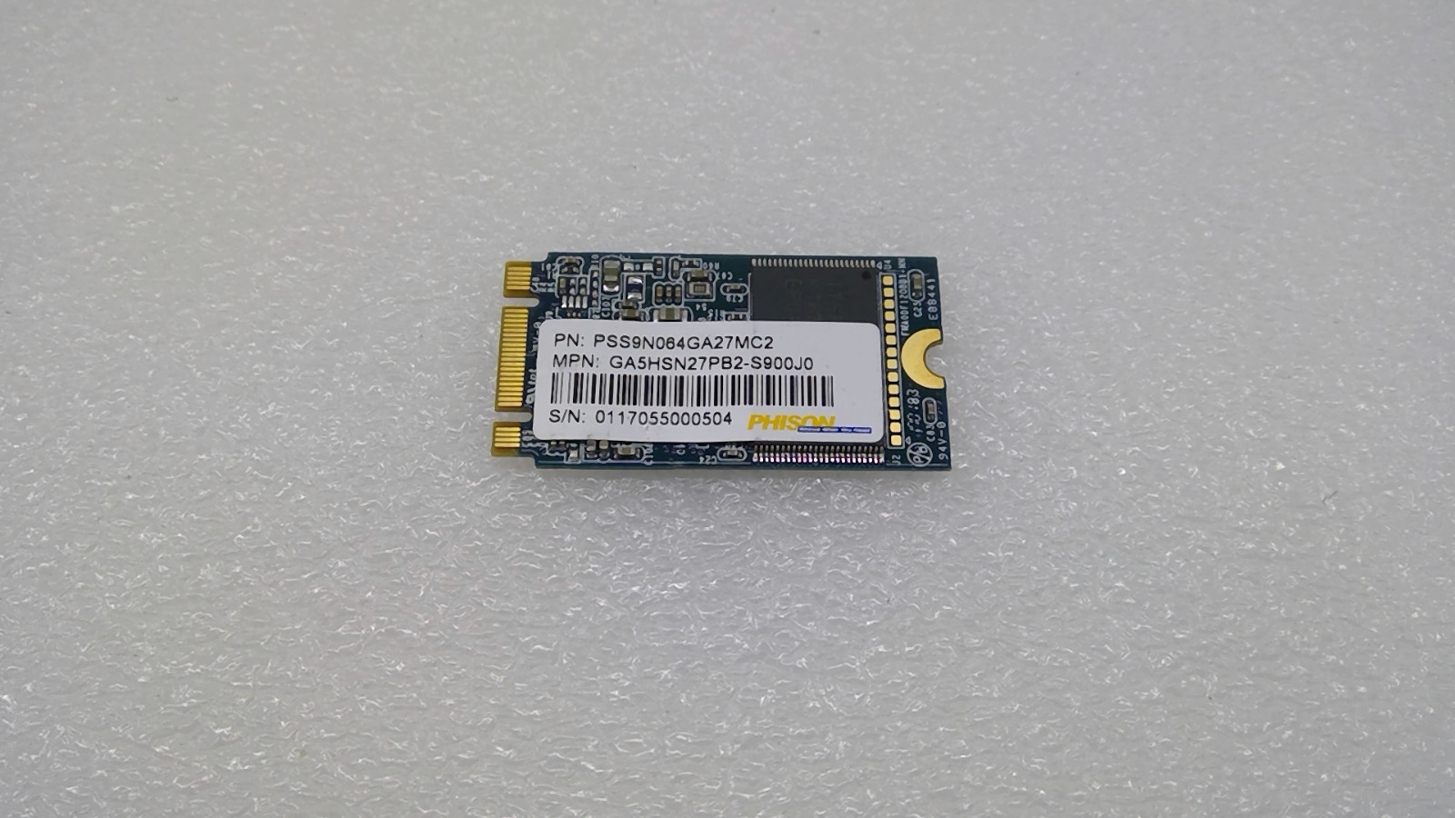 Genuine HP PHISON 858486-001 PSS9N064GA27MC2 64GB M.2 2242 SATA SSD
