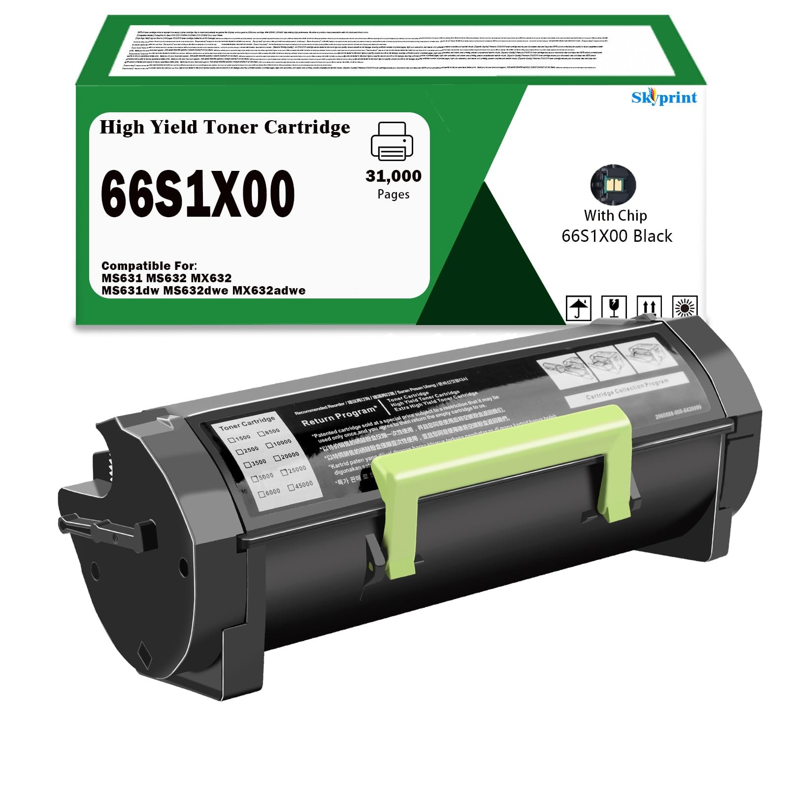 ** NEW Lexmark Toner | 66S1X00 | Black | Extra High Yield | Compatible