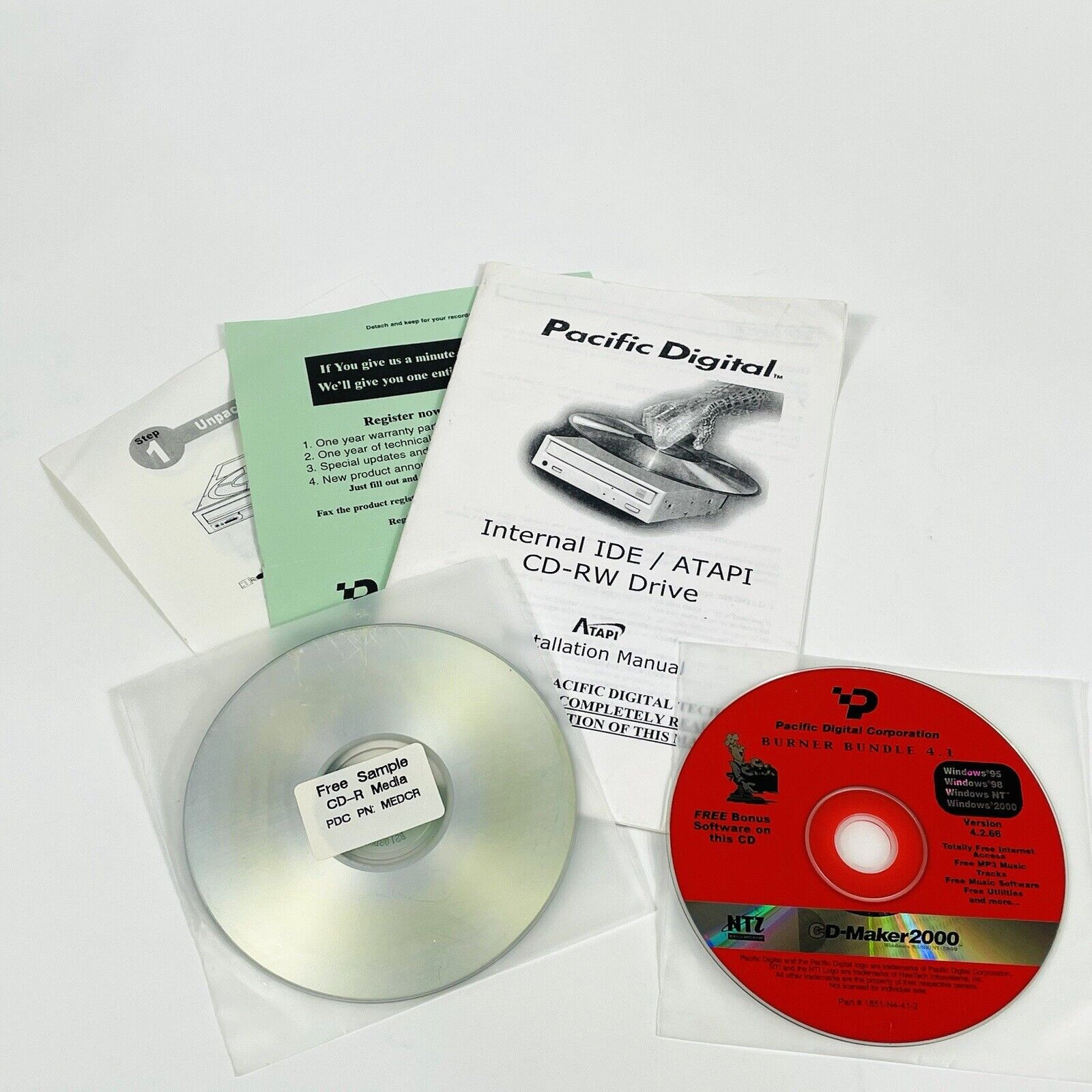 Pacific Digital Corp Burner Bundle 4.1 Installation Manual and Software Disc