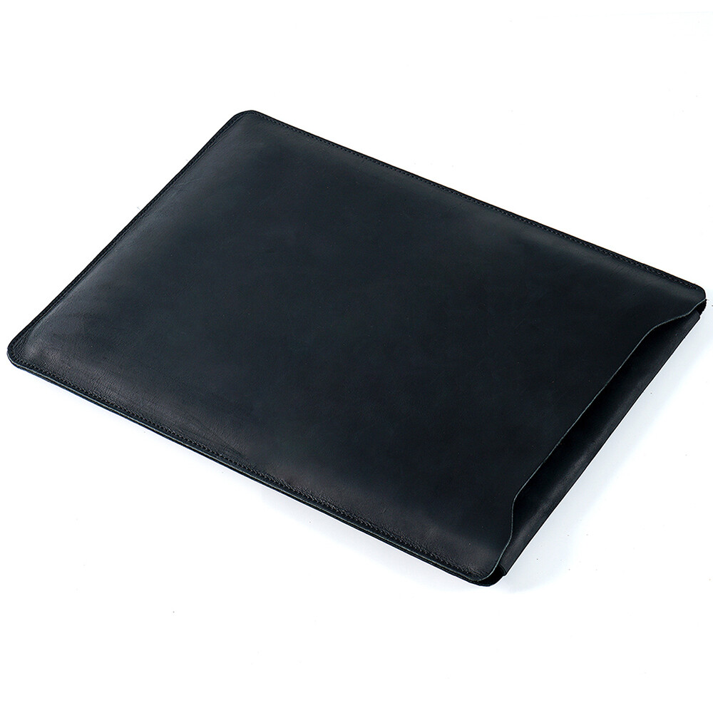Genuine Leather Laptop Sleeve Case For Macbook Pro 14 M5/M4 Air 13 Carrying Bag