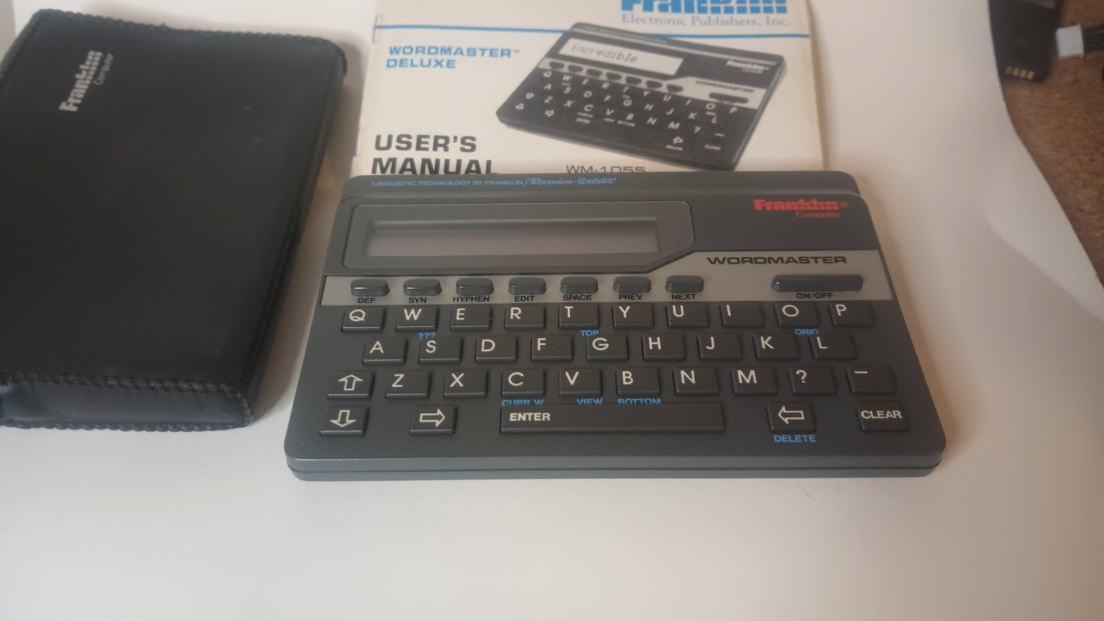 Franklin Wordmaster Deluxe WM-1055 Electronic Thesaurus 
