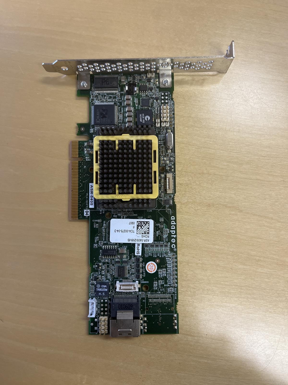 ADAPTEC ASR-5405 256MB 4-PORT 3GB/S PCI-E X8 SAS SATA RAID CONTROLLER