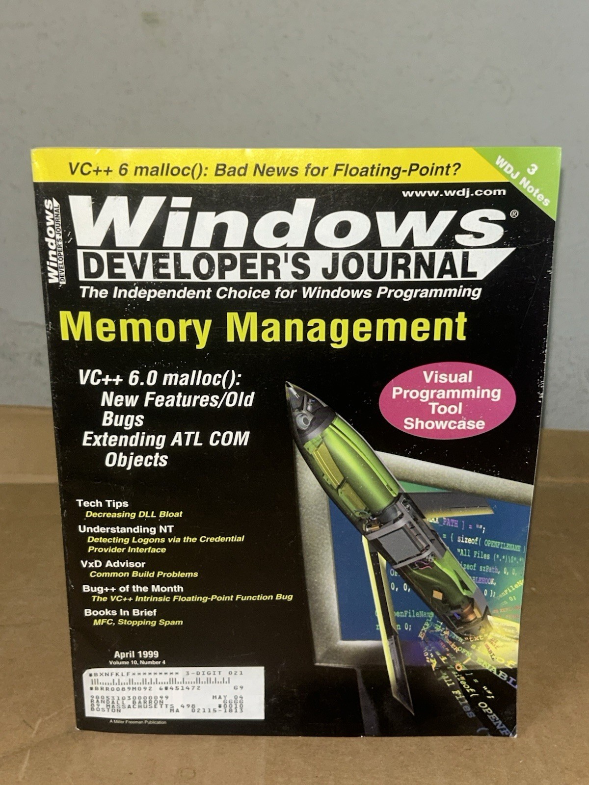 Windows Developer Journal 1999 Memory Management: Tech Tips, Understanding NT