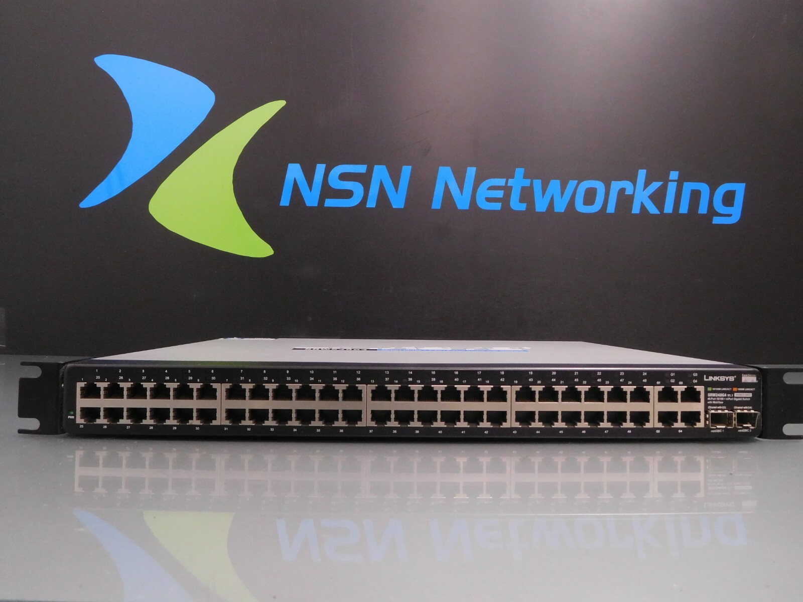 Cisco Linksys SRW248G4 V1.1 48-Port 10/100 Managed 4-Port Gigabit Switch WebView