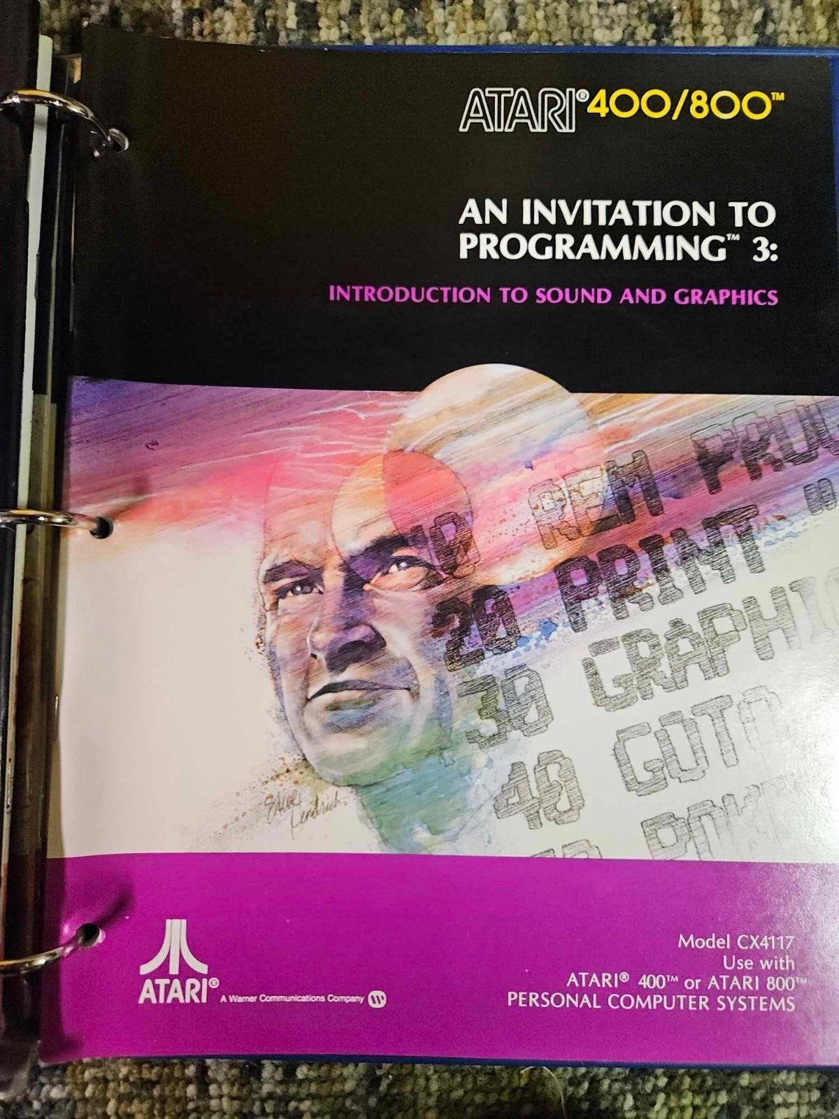 AN INVITATION TO PROGRAMMING 3 Manual for Atari 400 / 800