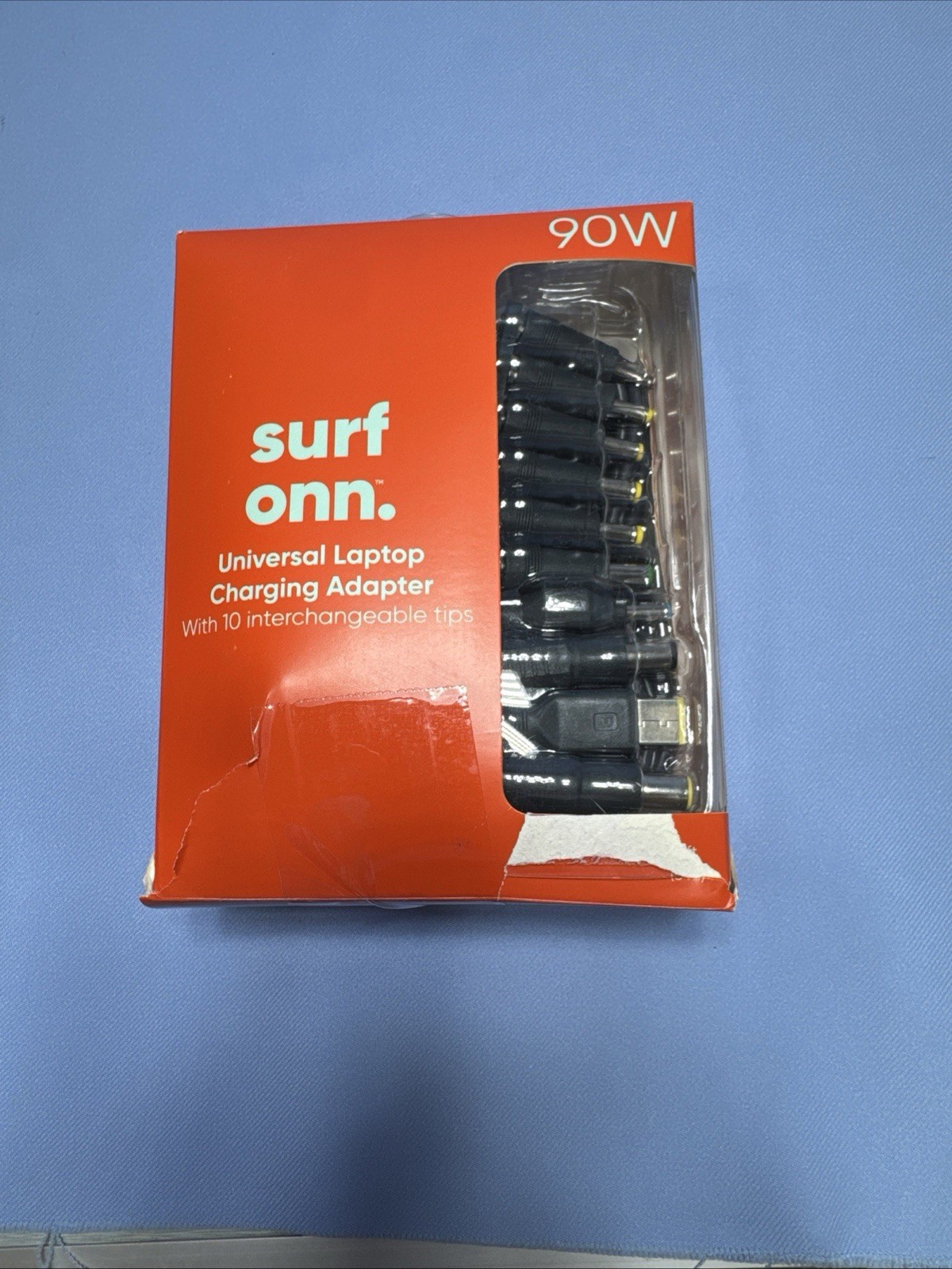 ONN Universal 90 W Laptop Charger with 10 Interchangeable tips (New)