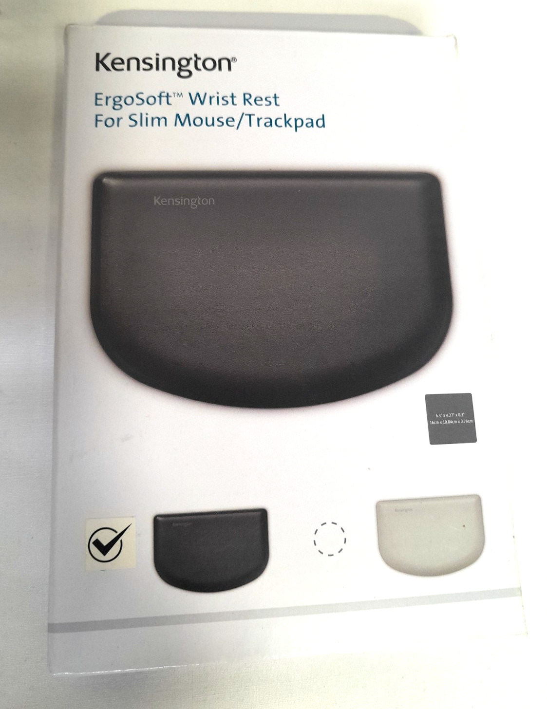 Kensington ErgoSoft Wrist Rest for Slim Mouse/Trackpad Black K52803WW/BLACK