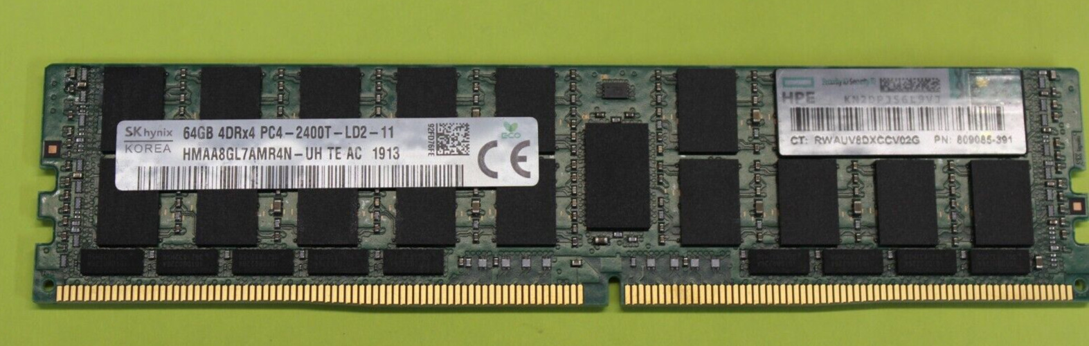 SK hynix 64GB 4DRx4 PC4-2400T-LD2-11 Server Ram LOT of (8)