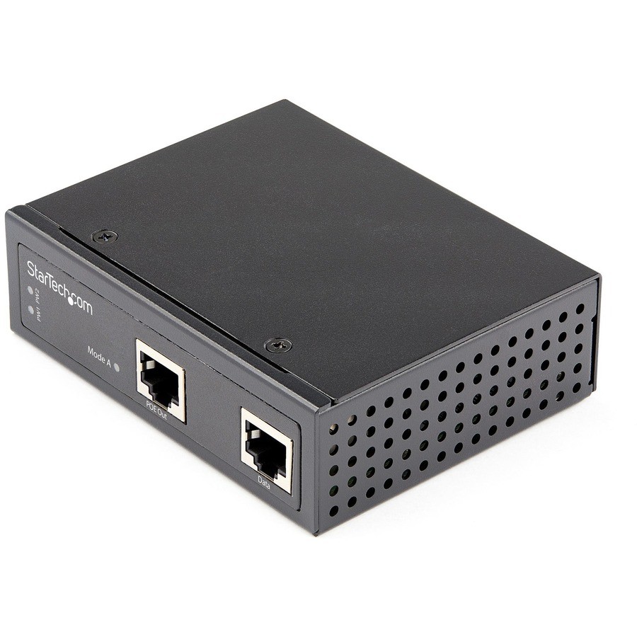 StarTech Industrial Gigabit Ethernet 30W 802.3at PoE+ PoE Injector POEINJ30W