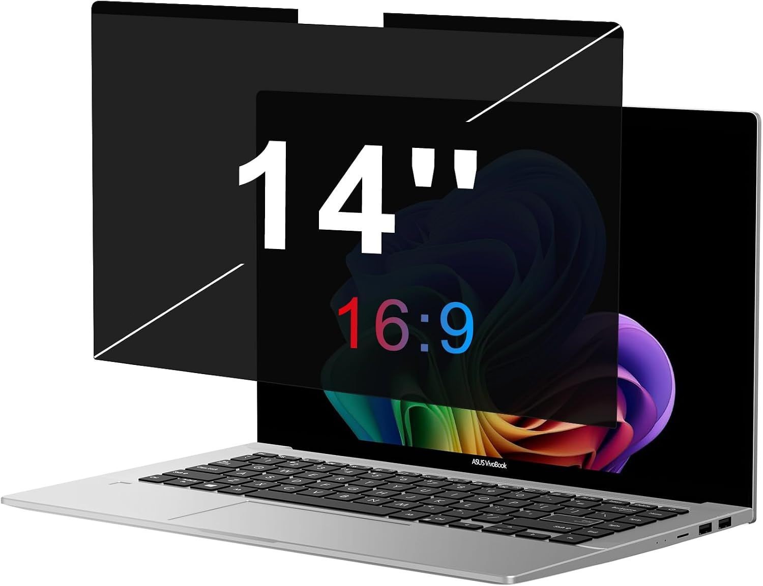 Screen Protector for 14 Inch Laptop, Anti-Spy Filter, Matte Anti Glare, Easy Ins