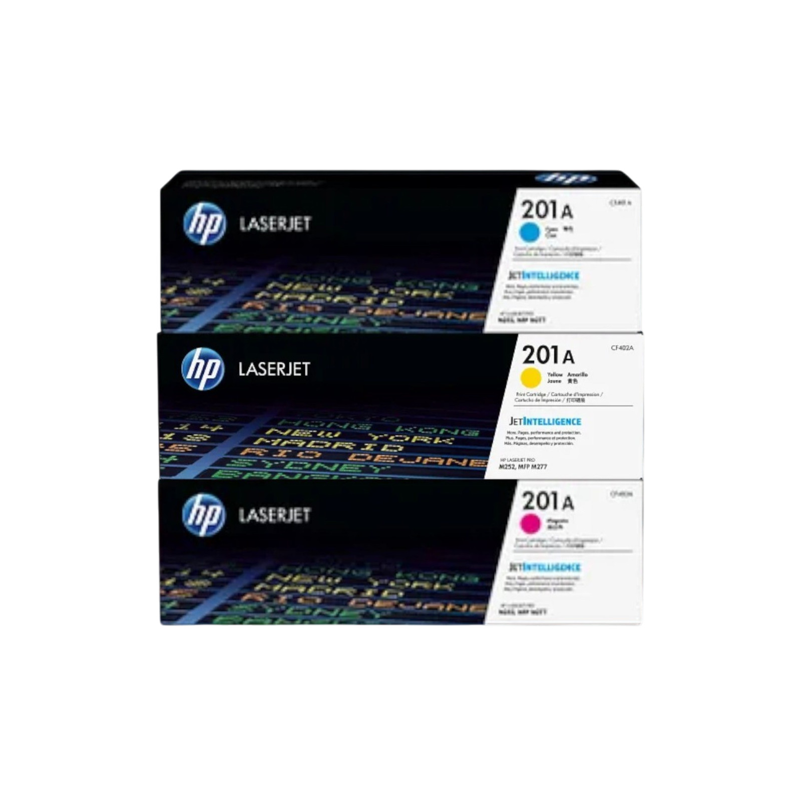 Open Box HP 201A 3-Pack Original LaserJet Toner Cartridge,