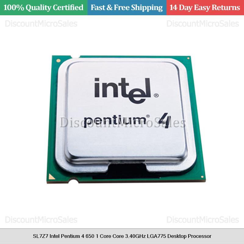 SL7Z7 Intel Pentium 4 650 1 Core Core 3.40GHz LGA775 Desktop Processor