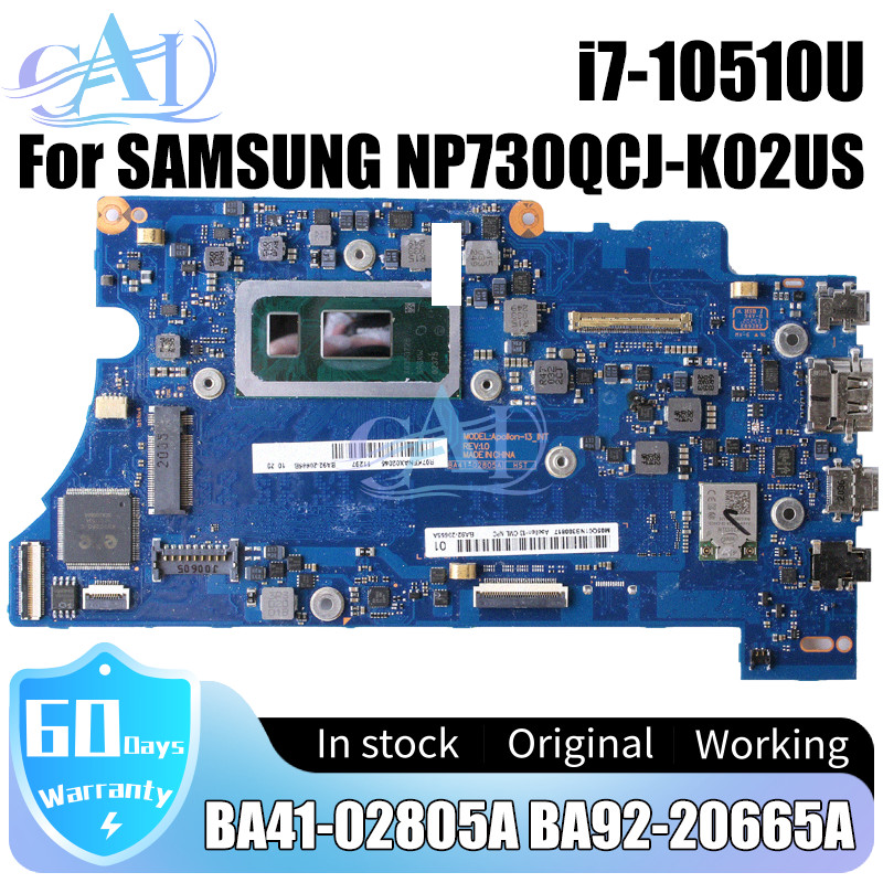 i7-10510U For SAMSUNG Galaxy Book Flex NP730QCJ Laptop Motherboard BA92-20665A