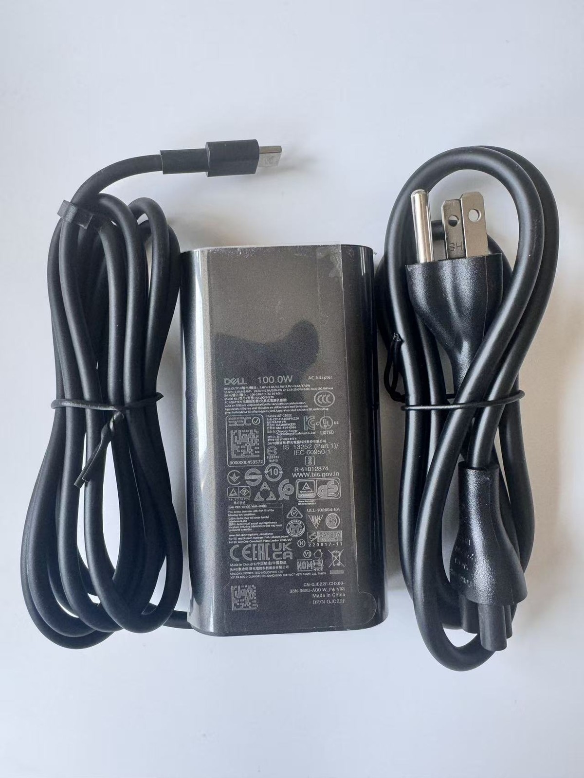 OEM Dell 100W USB-C Charger Type C AC Adapter DA100PM220 LA100PM220 17P6N/JRF1C