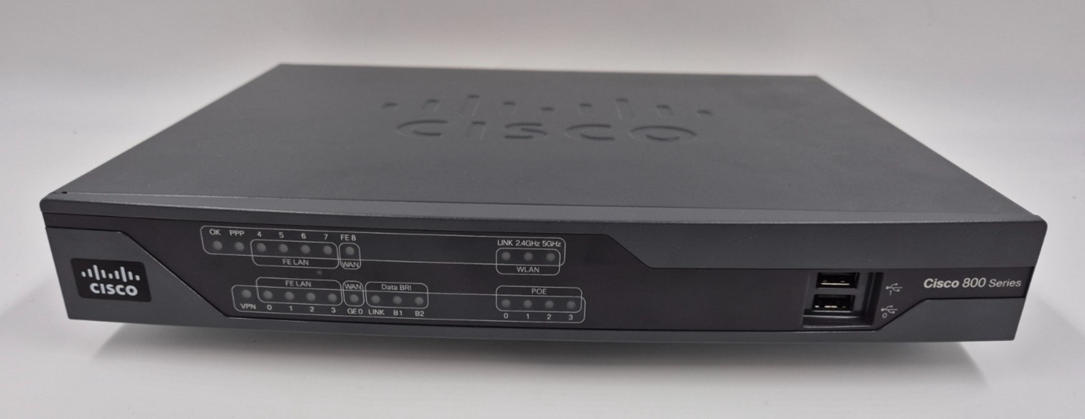 Cisco C892-K9 Integrated Services Router ISR 8-Port Switch Gigabit WAN