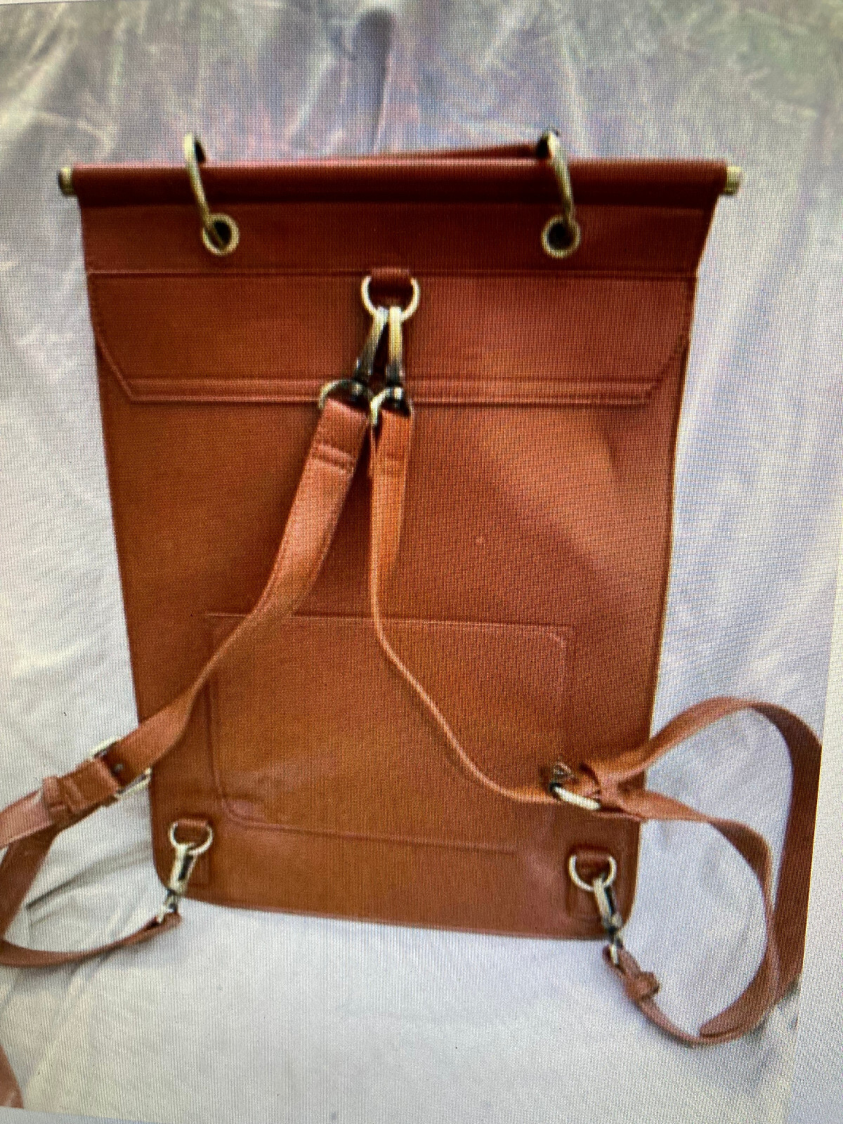 ECOSUSI LAPTOP BACKPACK VINTAGE FOR WOMEN PULEATHER 14'