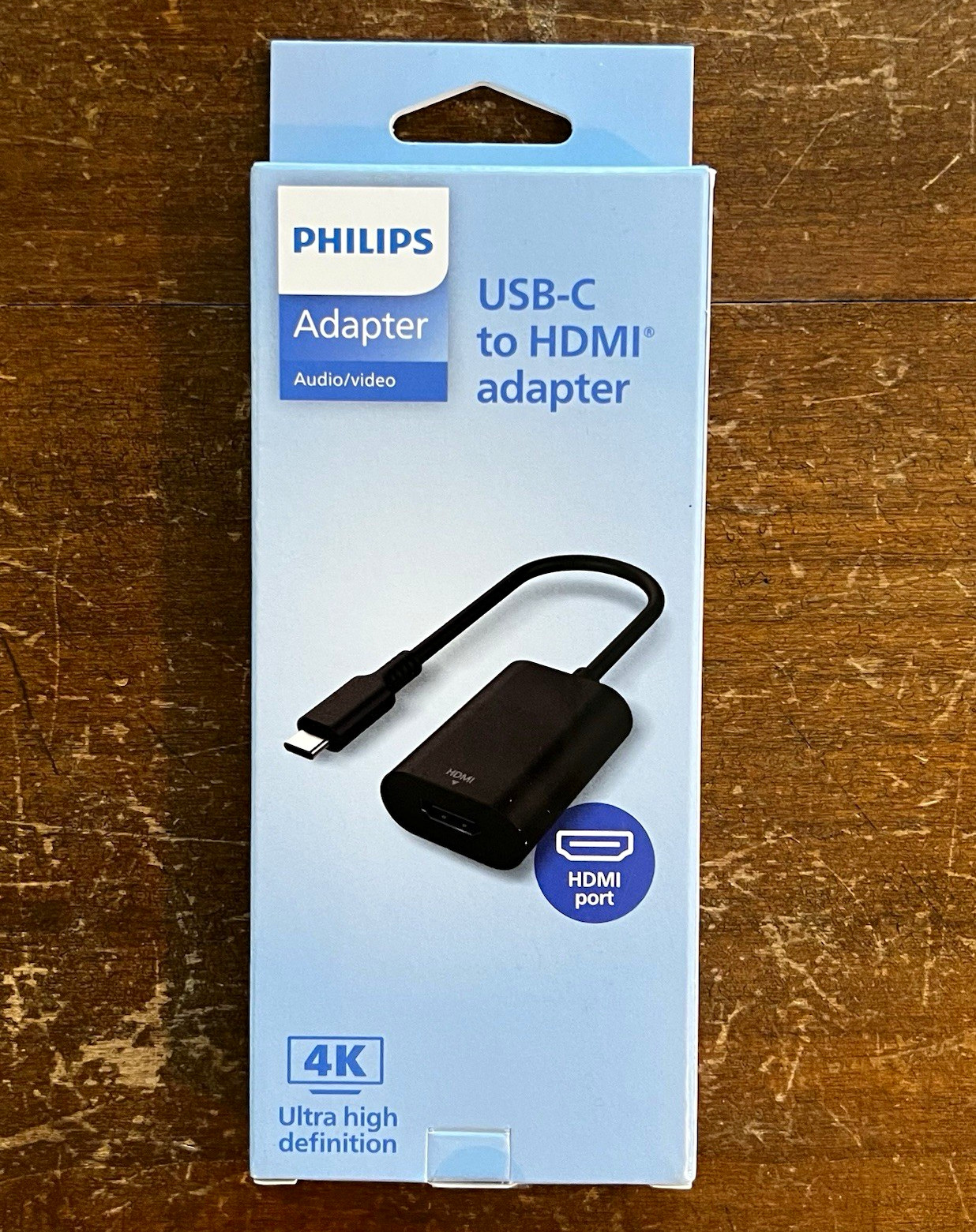 Philips USB-C to HDMI Adapter 4K Plug-and-Play Black SWU7114A/27