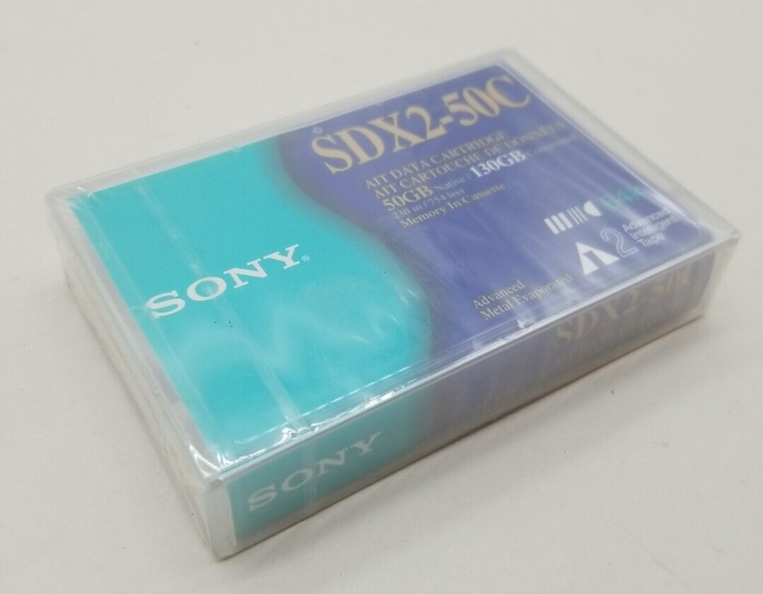 Sony SDX2-50C AIT Data Cartridge 50/130gb 64k 230m/754feet