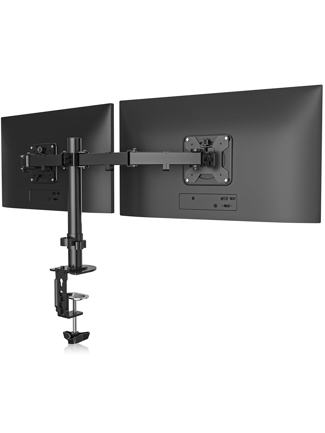 Suptek Dual Monitor Desk Mount, Adjustable Dual Monitor Arm for 2 Computer Sc...