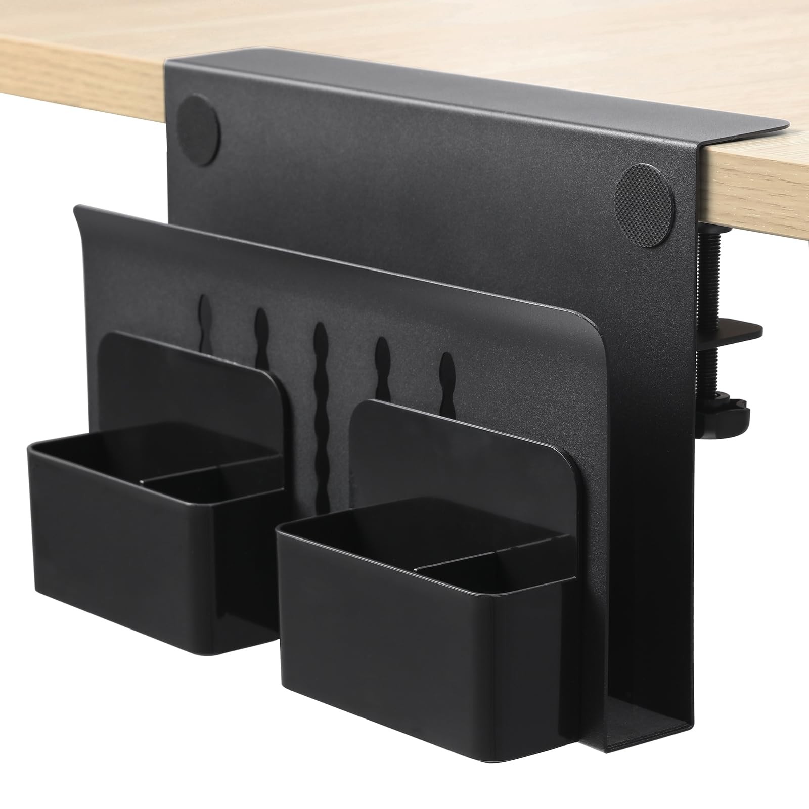 MAXECHO Desk Side Storage, Under Single-deck with Pen Holder, Black