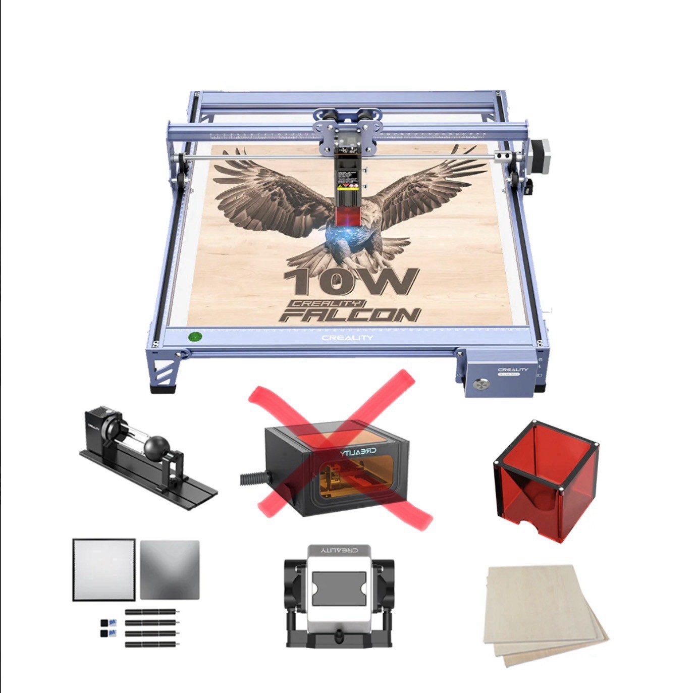 Creality Falcon Pro 10w And Ratary Kit Pro Upgrade Kit