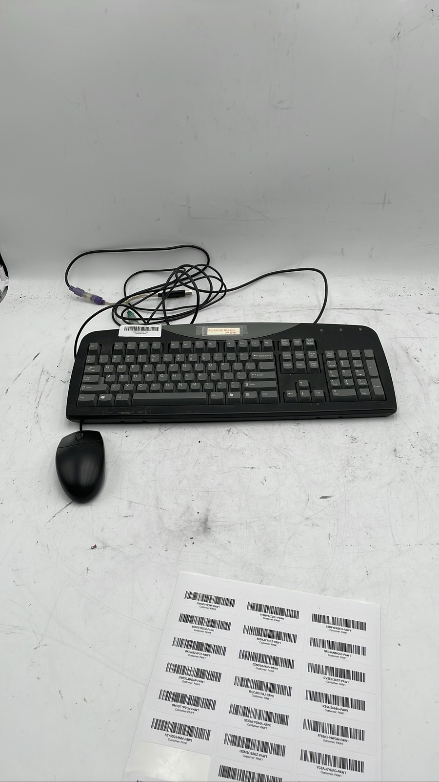 Gateway SK-9921 Keyboard & Mouse Wired Desktop Combo Black PS2 Connector