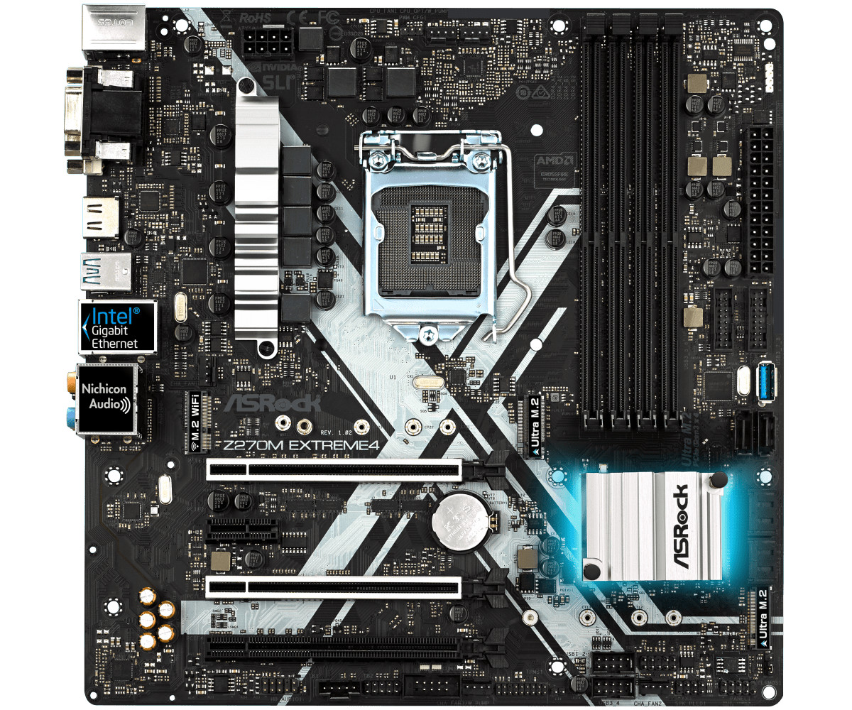 FOR ASRock Z270M Extreme4 6/7th Gen LGA1151 DMI DVI-D D-Sub Motherboard Test OK