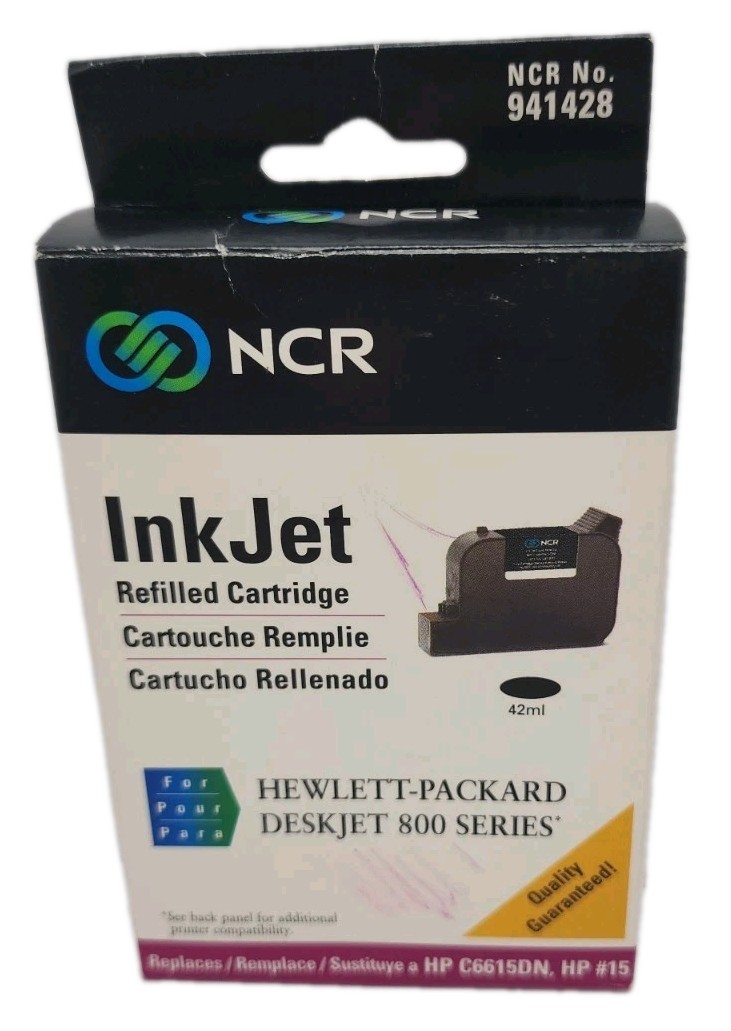 NCR Ink Jet Refilled Cartridge  for Hewlett Packard Deskjet 800 Series