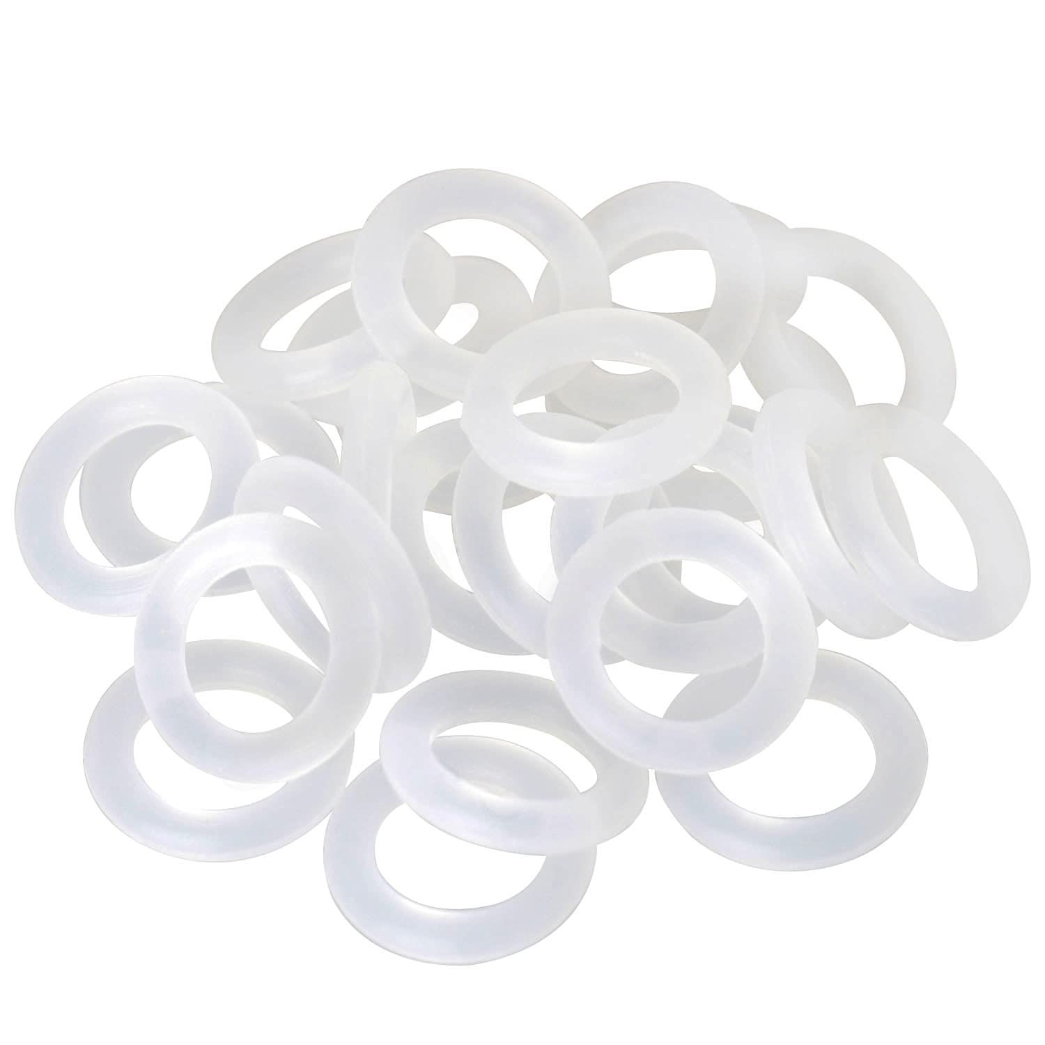 Clear White Rubber ORing Keycap Switch Dampener 8x5x1.5mm Cherry MX 150 PCS