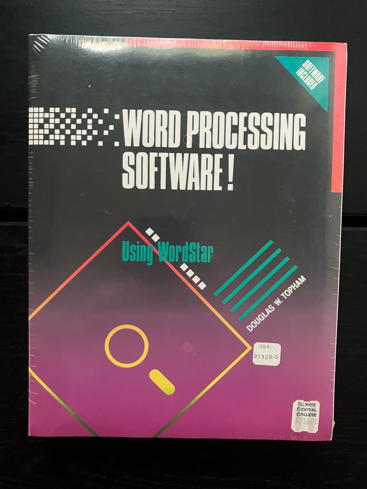 Sealed 90's Using Wordstar Manual + Software Package by Douglas W. Topham