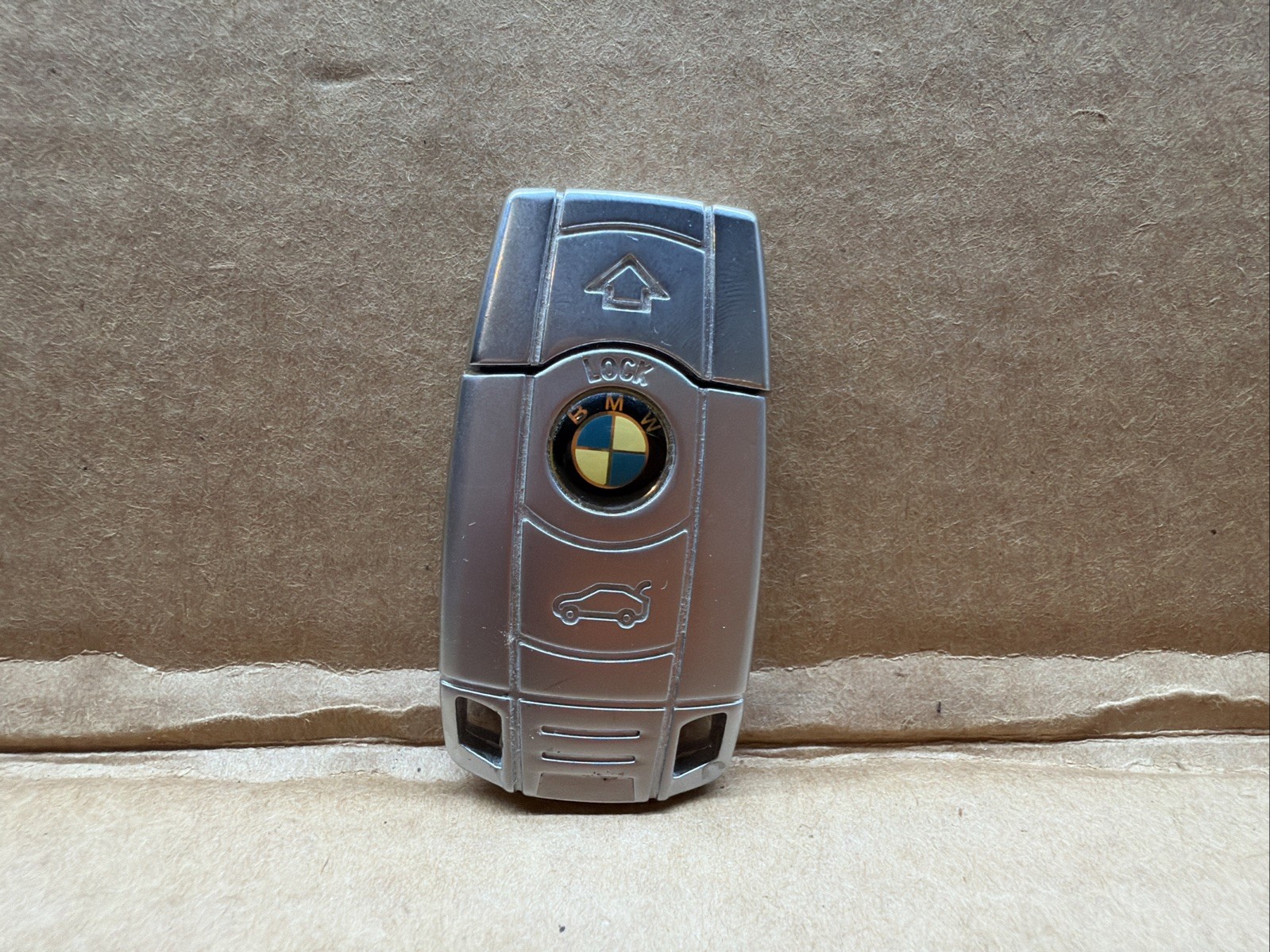 BMW Welcome Chrome Metal Key Fob Style USB Thumb Flash Drive 2GB Memory (SH5)