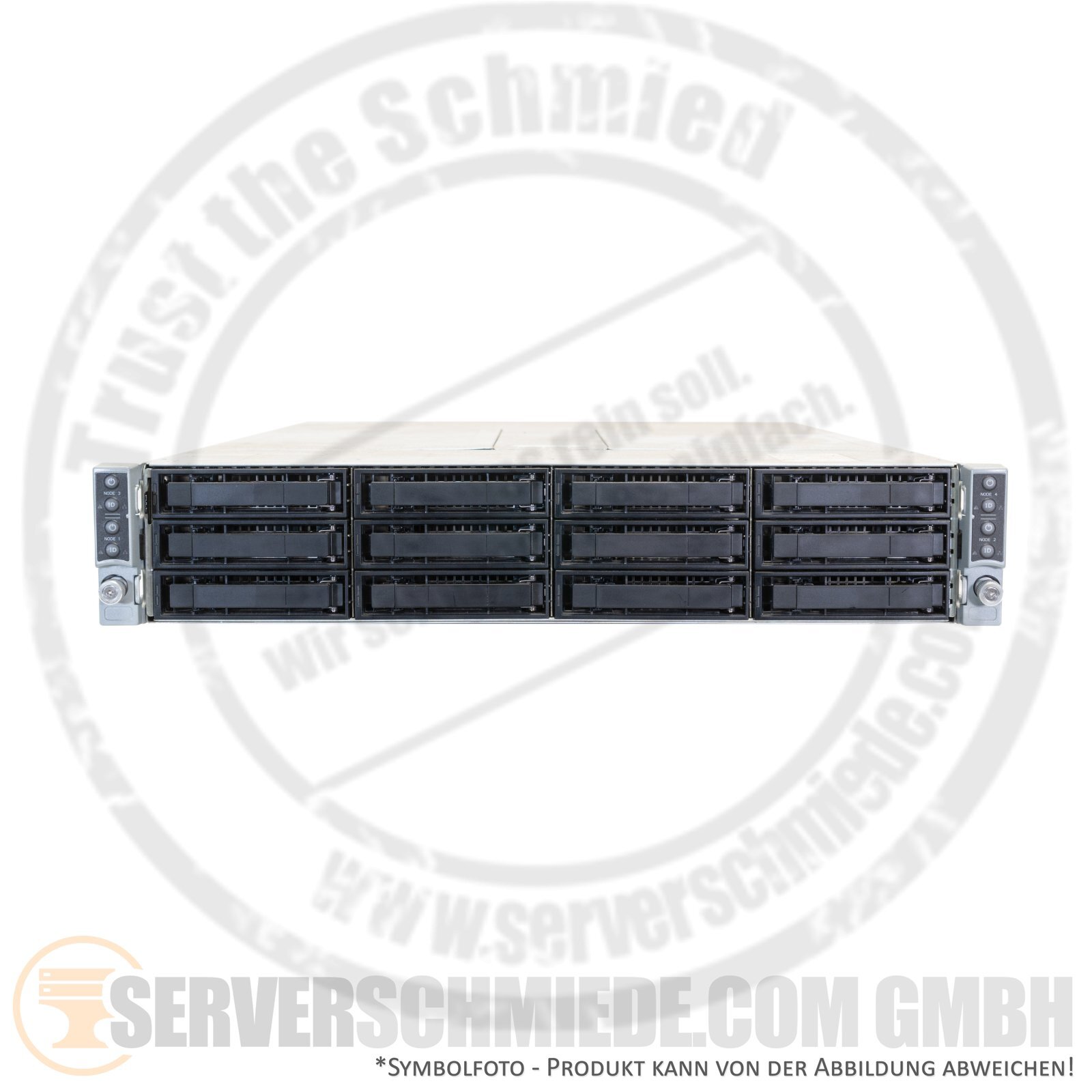 Intel H2000 S2600BP 4-Node 19" 2U 12x 3.5" SAS 2x Intel XEON Scalable LGA3647