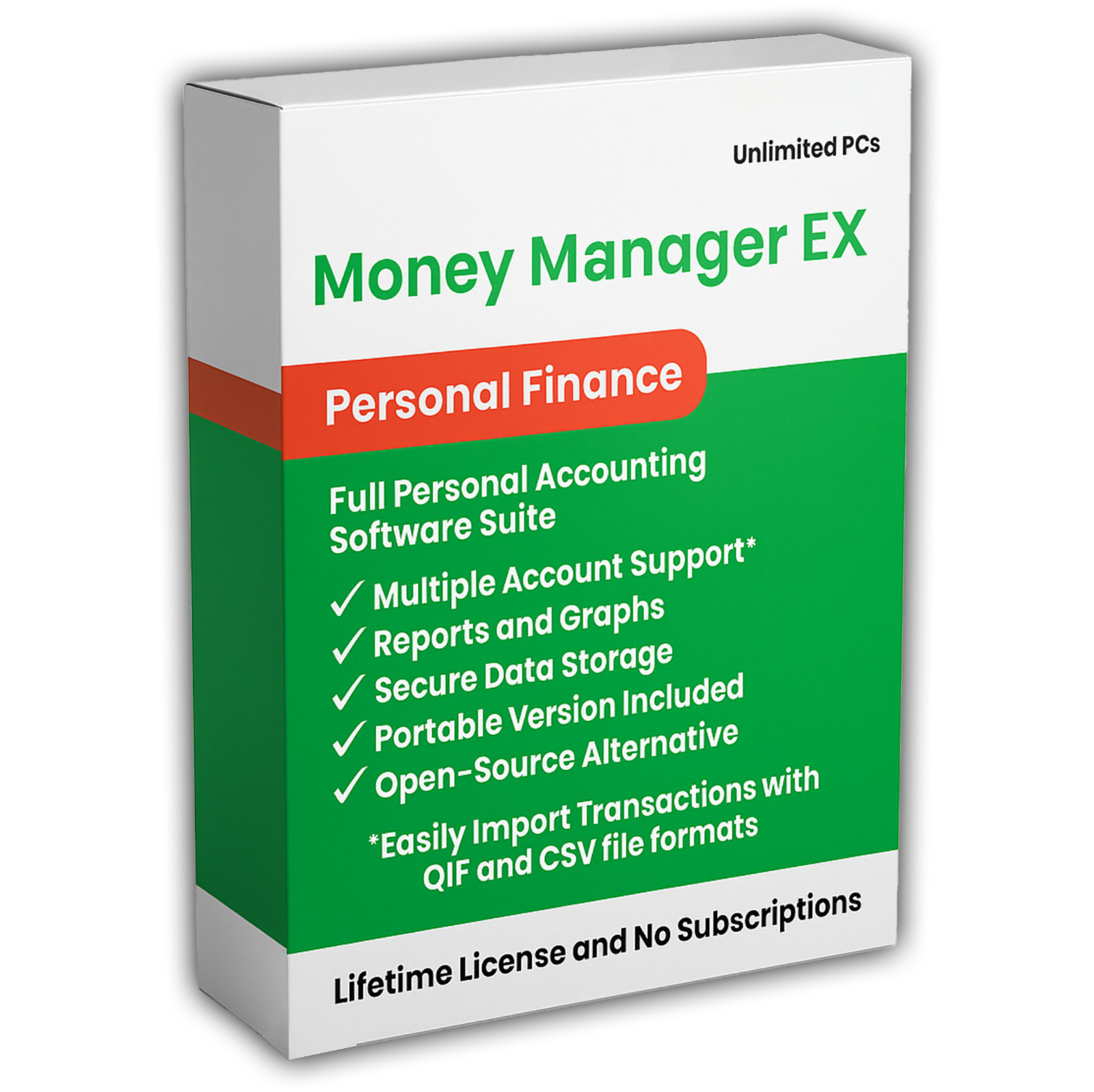 Money Manager Ex (Personal Finance & Budgeting) (Windows + MacOS) (USB or DVD)
