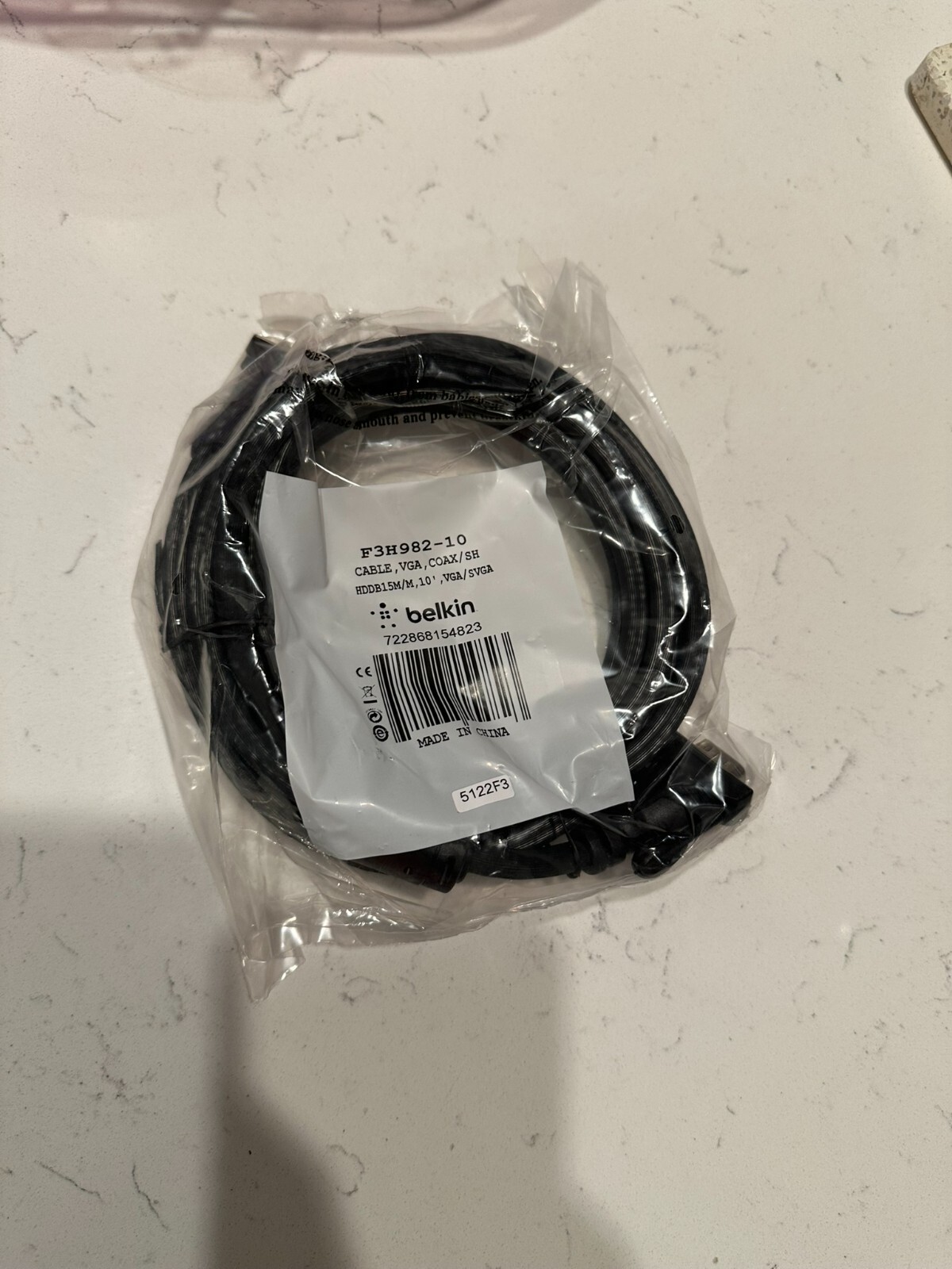 Belkin F3H982-10 HDdb15M/HDdb15M VGA Monitor Replacement Cable (10 feet)