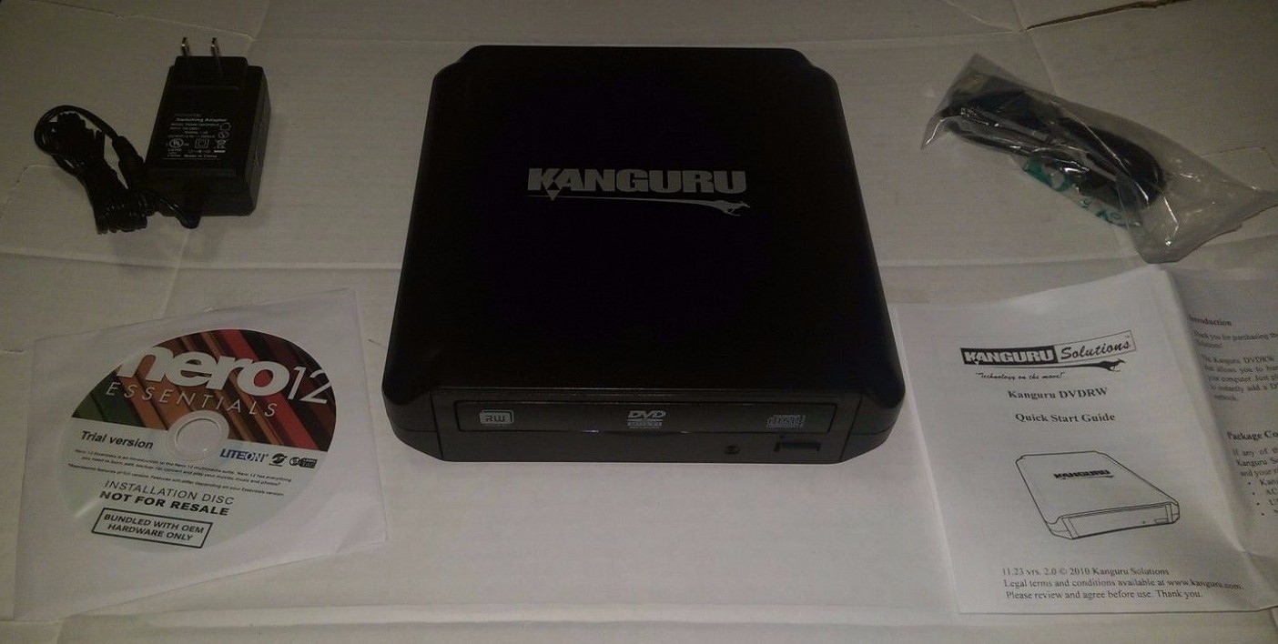 Kanguru Solutions mdl U2-DVDRW-24X Dual-Format DVD Burners. Brand New LOT OF 8