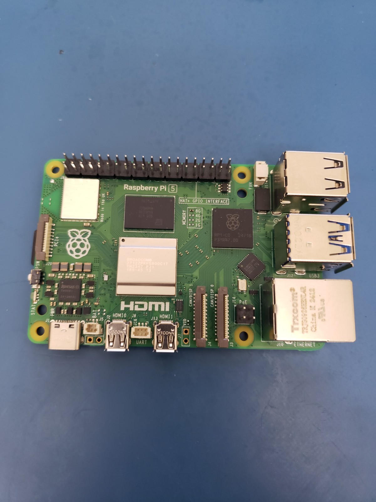 Raspberry PI 5 8GB RAM WiFi, Bluetooth 5.0, 4-USB GB-Ethernet.