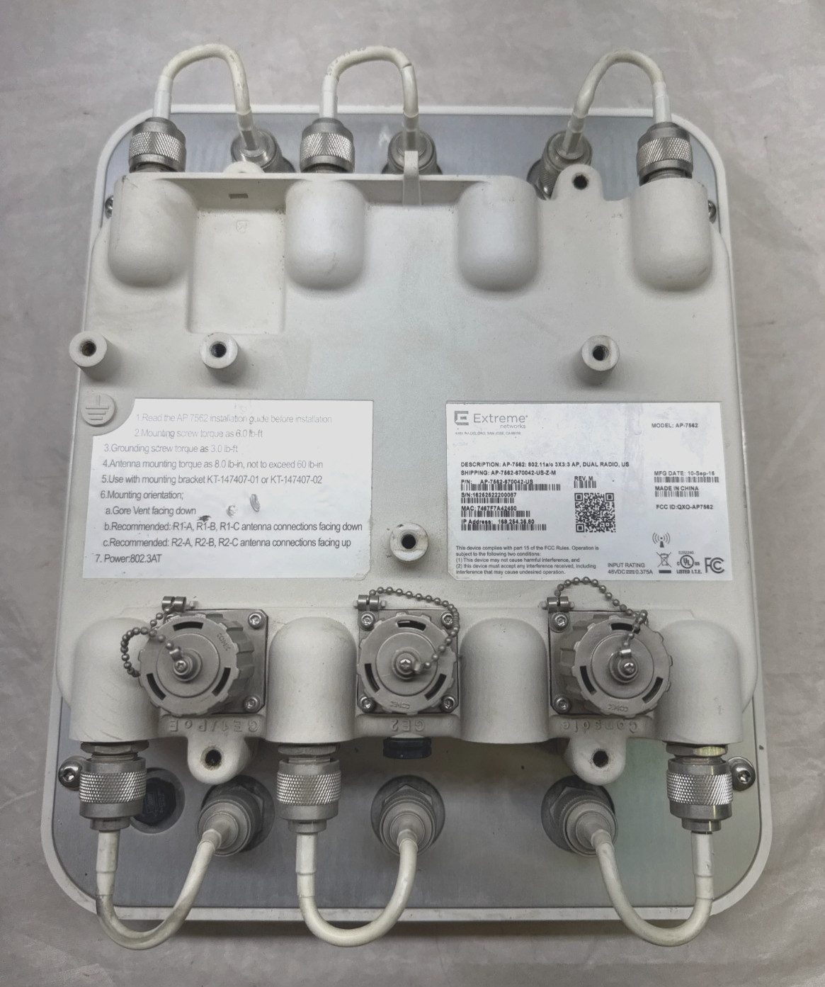 Extreme Networks AP-7562-670042-US Access Point Zebra Technologies Model AP-7562