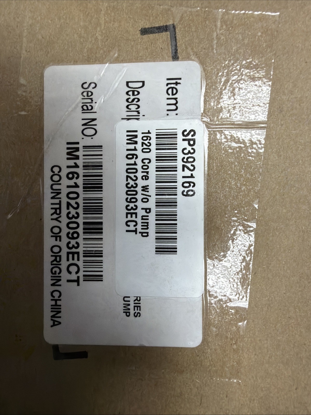 NEW VIDEOJET SP392169 1620 INKJET PRINTER CORE REPLACEMENT WITHOUT PUMP