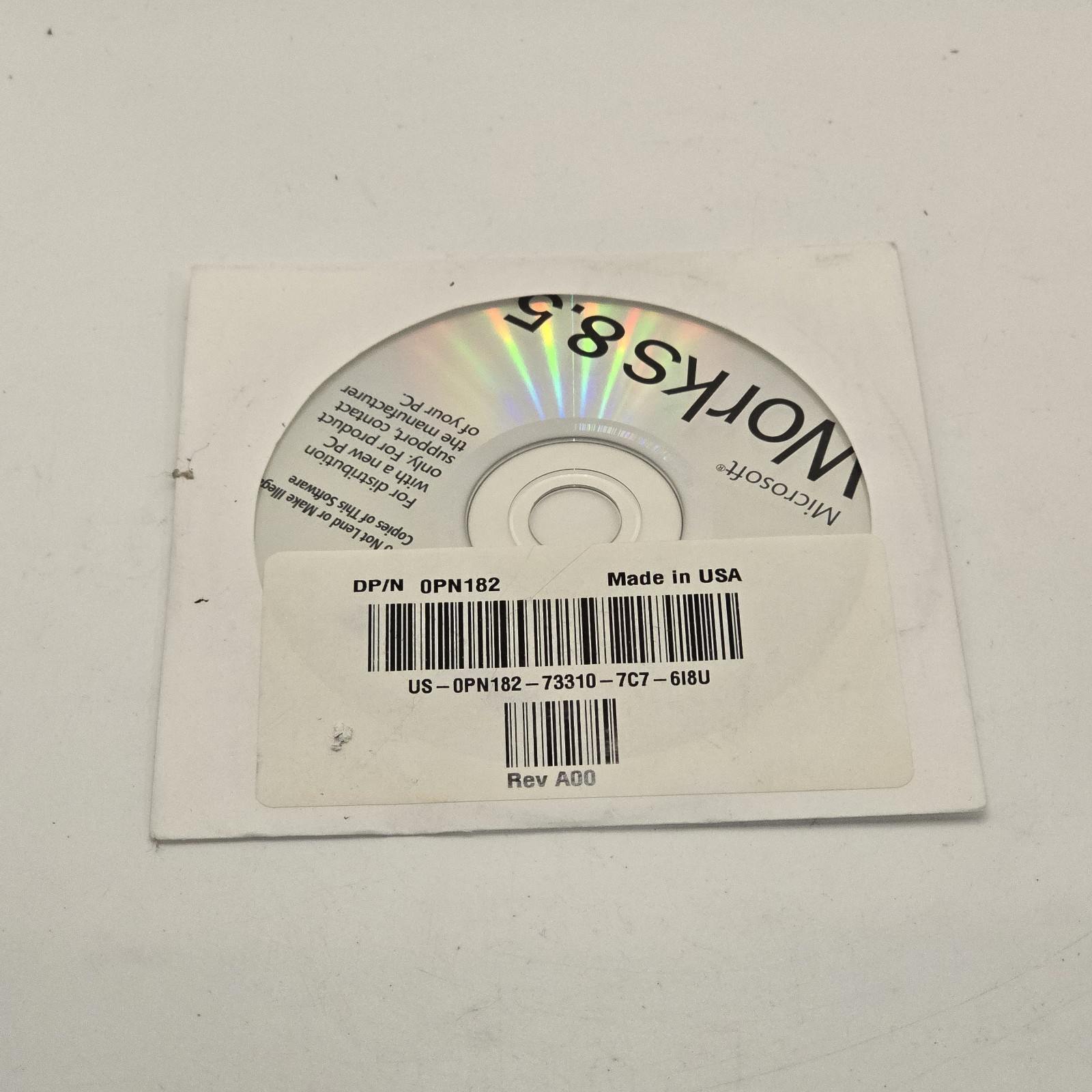 Genuine Microsoft Works 8.5 With Tracking ID & Office 2003 Trial 