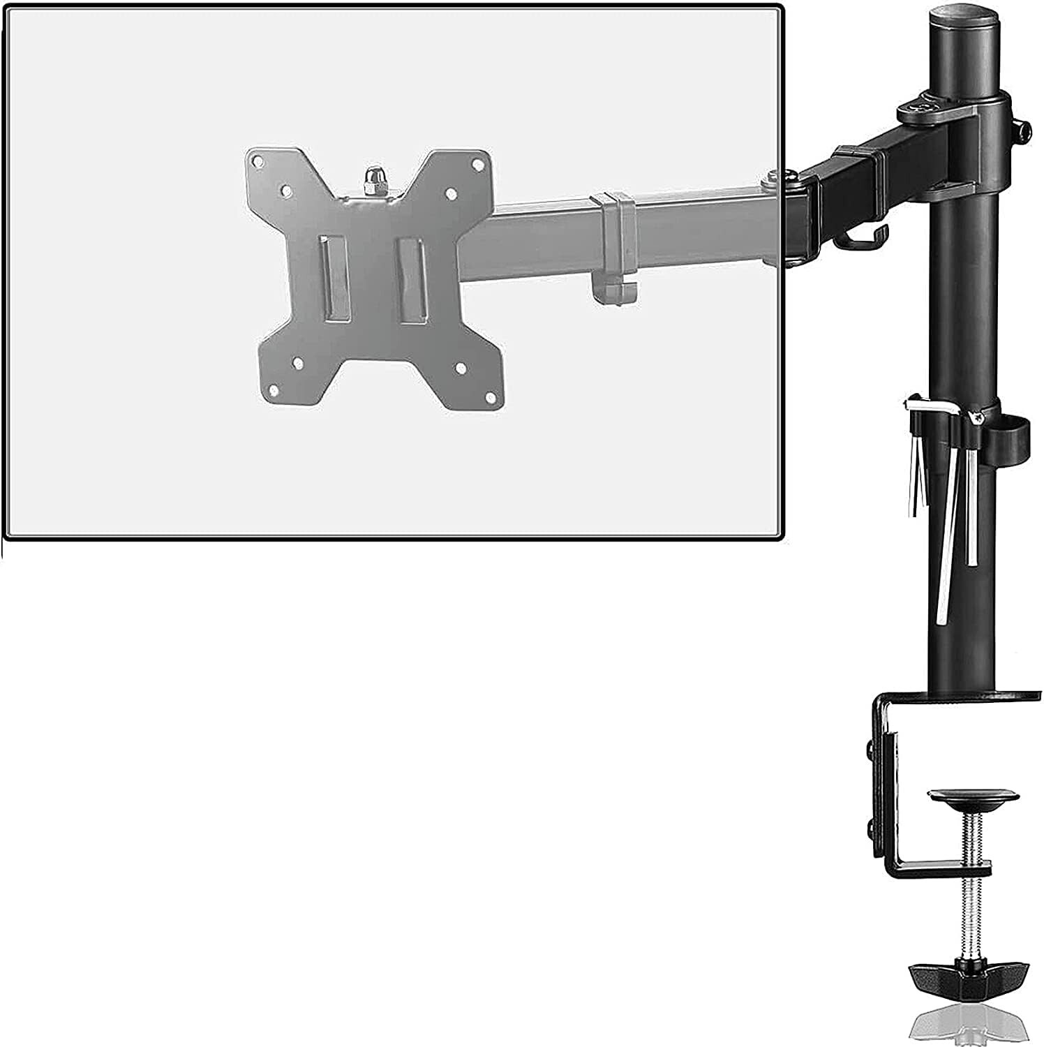 Suptek Single Led Lcd Monitor Desk Mount Heavy Duty Fully Adjustable Stand For 1