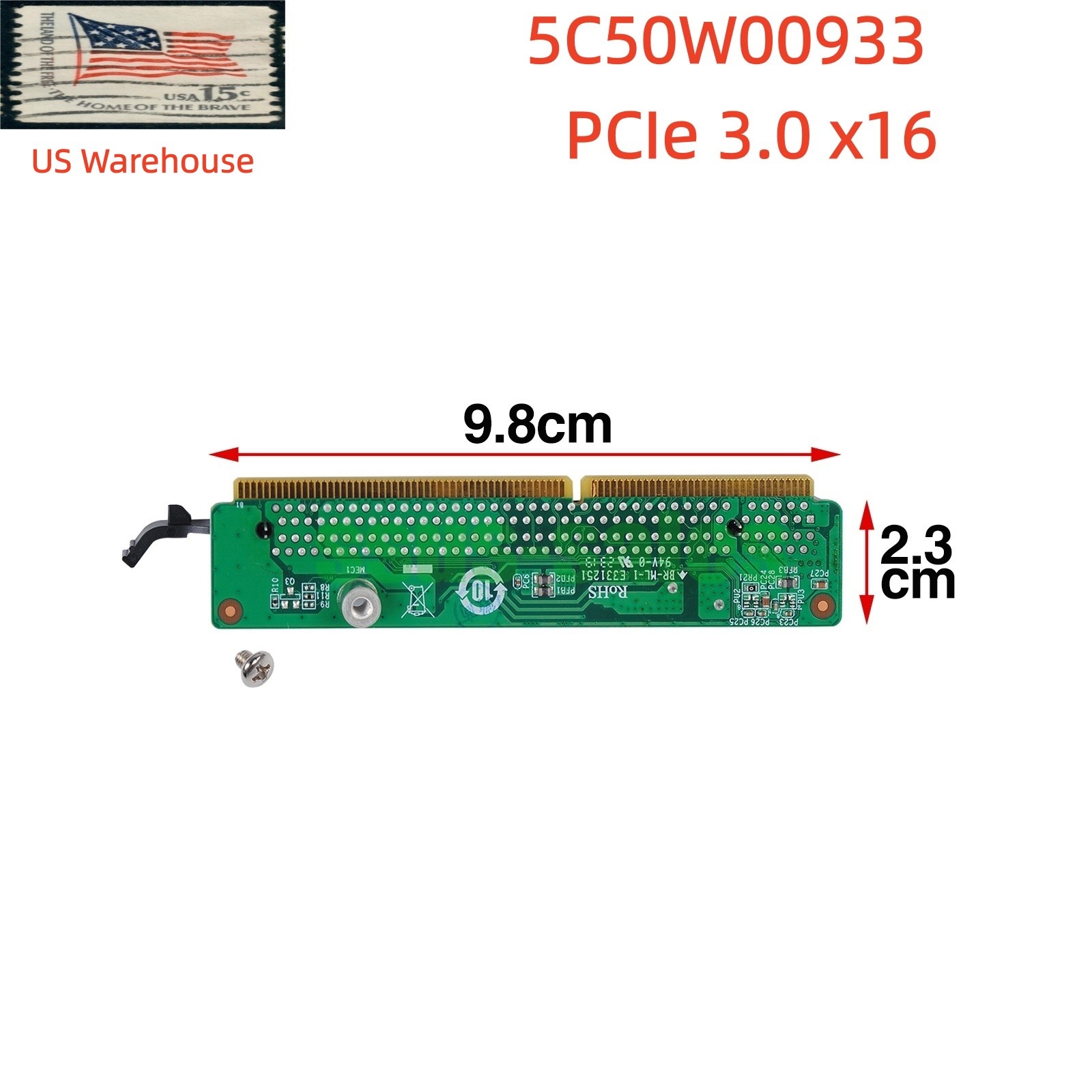 5C50W00933 Graphics Card Riser Card for Lenovo Tiny8 M90Q G3  P360 Tiny P3 US