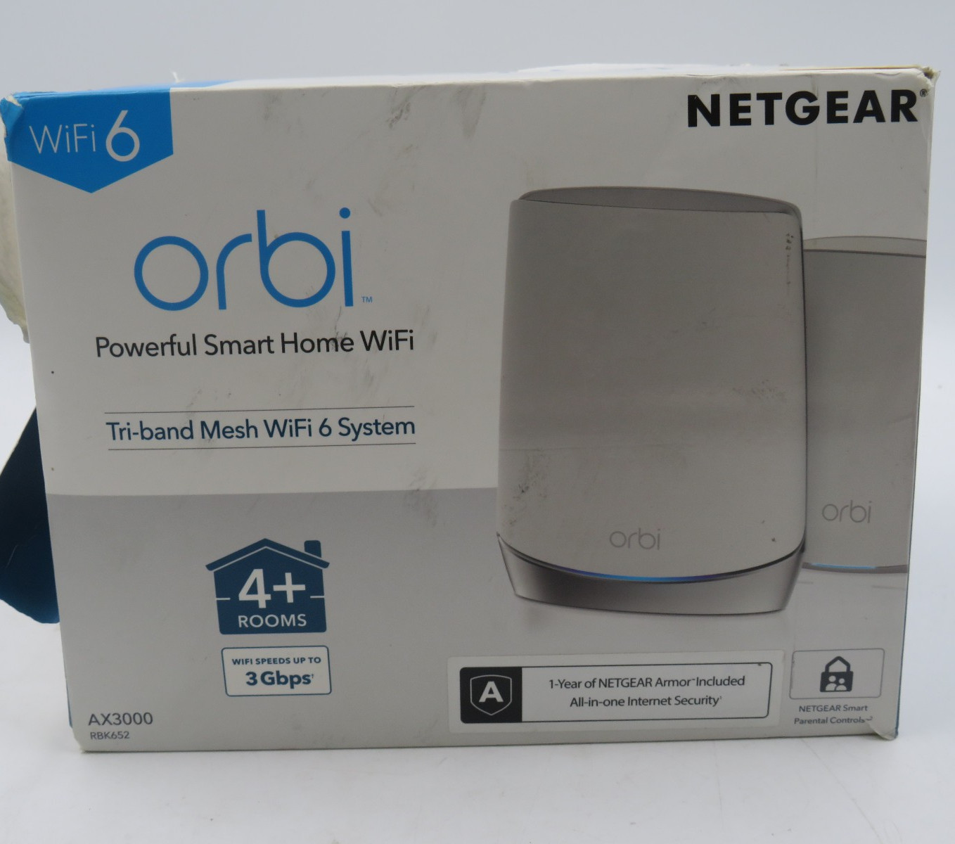 NETGEAR Orbi WiFi 6 RBR750 Router RBS750 Satellite Mesh FOR PARTS / UNTESTED