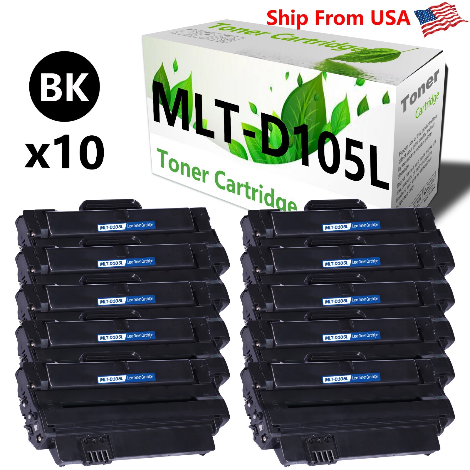 10PK 105L D105L Toner Cartridge Used For ML-2525 SCX-4623FW ML-2525W Printer