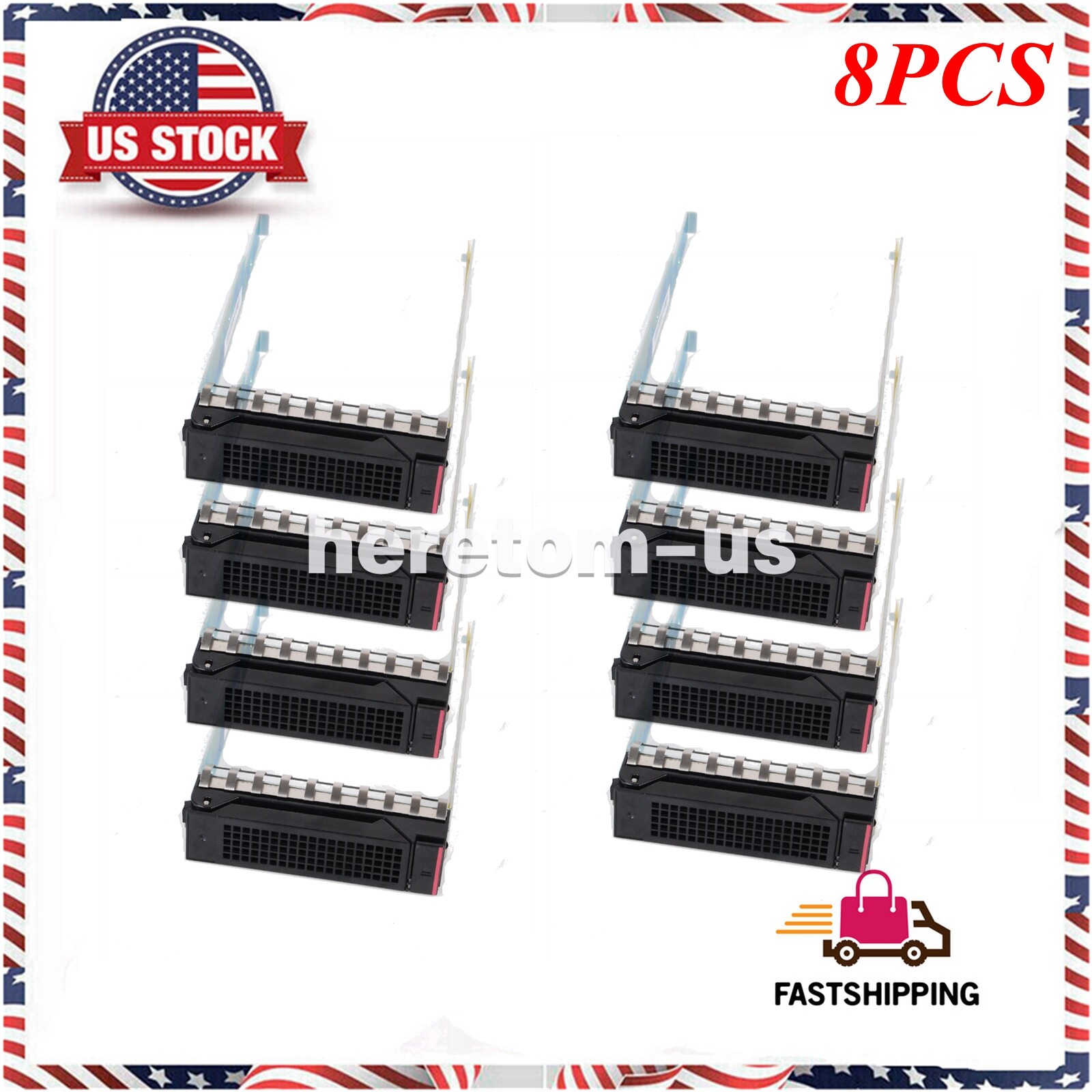 8PCS For Lenovo 03T8898 3.5 Drive Caddy Tray RD650 RD550 RD450 RD350 TD450 TD350